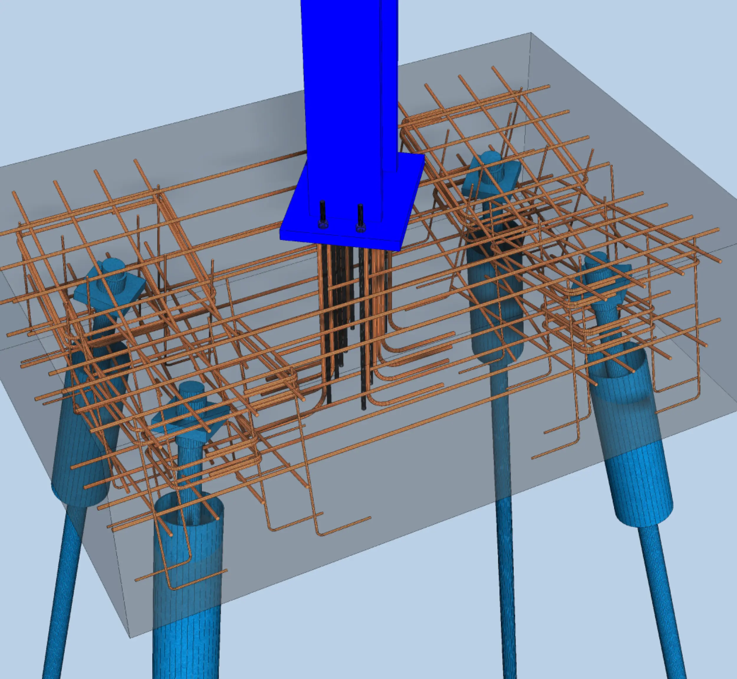 Bewehrungsplanung Gründung in 3D mit Allplan